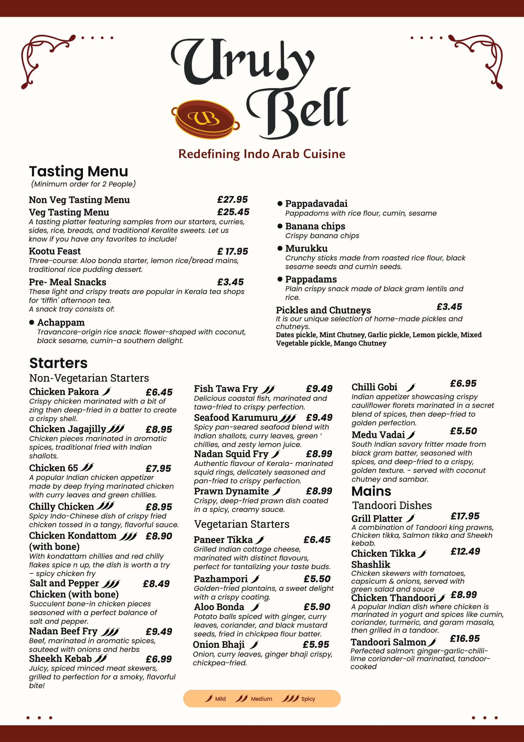 Menu Page 1